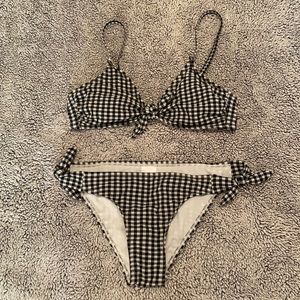 Black Gingham Bikini
